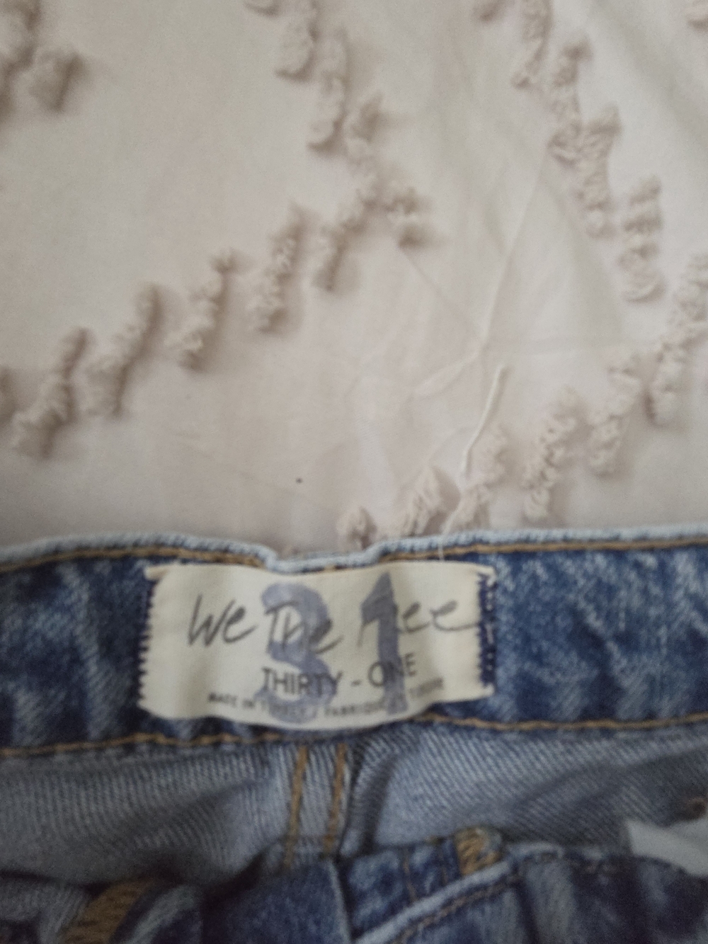 We The Free Light Blue Distressed Wide-Leg Flare Jeans - Picture 5 of 6